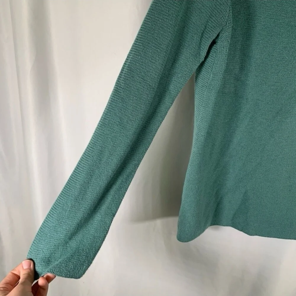 J. Jill Sea Green Round Neck Sweater Sz M EUC - Picture 5 of 9